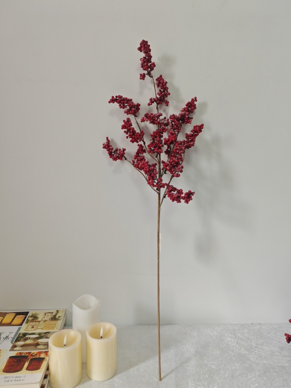 Artificial Red Berry Branch