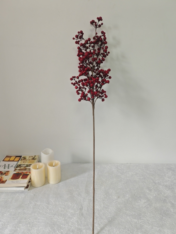 Artificial Red Berry Branch