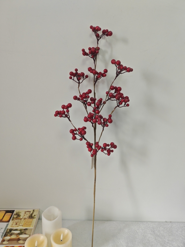 Artificial Red Berry Branch