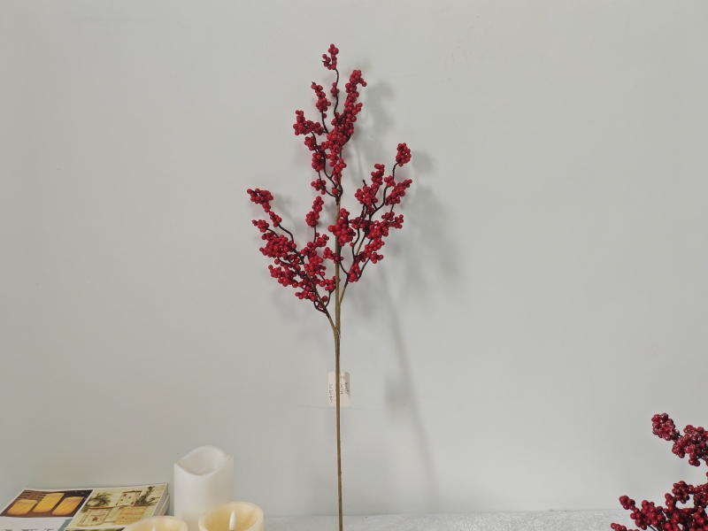 Artificial Red Berry Branch