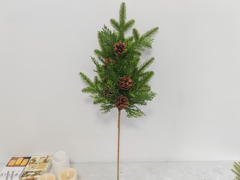 Artificial Pine Cone Branch