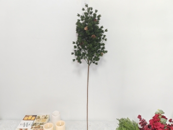 Artificial Pine Branch with Pinecones