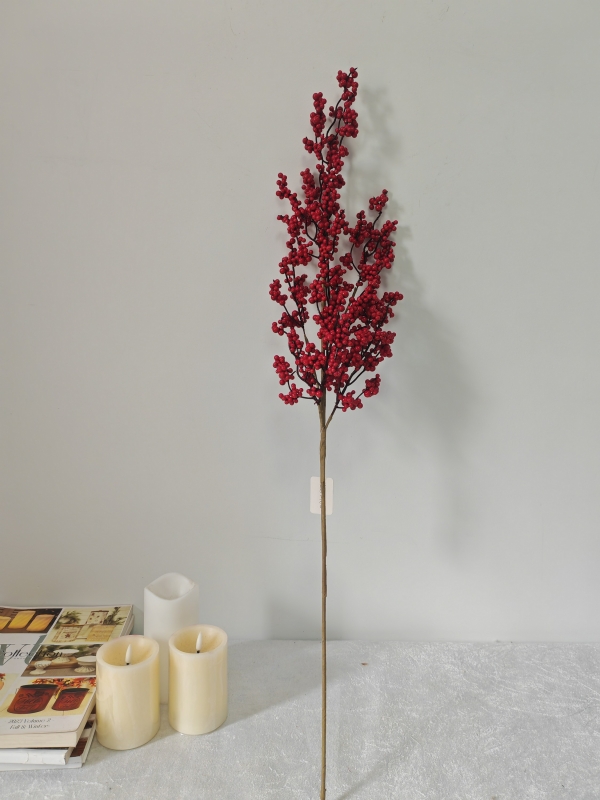 Artificial Red Berry Branch