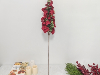Artificial Red Blossom Branch