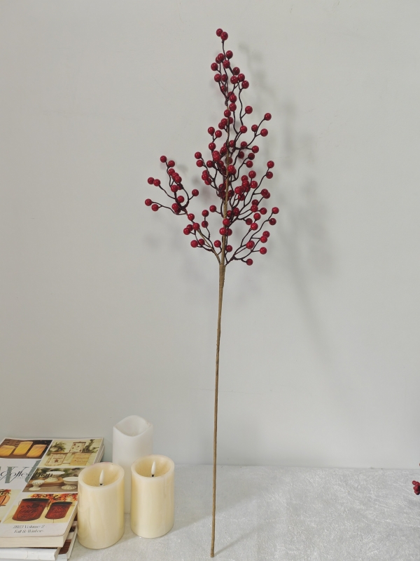 Artificial Red Berry Branch